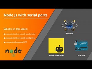 Node js With SerialPorts Communicated with Arduino and With Proteus [Arabic]