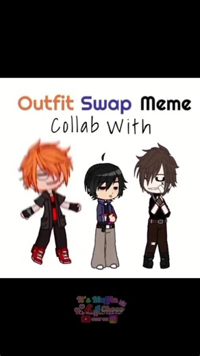 Outfit Swap Meme Collab w my Friends || #trend #animeart #itsmuffinchoco #anination