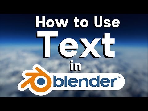 How to Use Text in Blender (Tutorial)