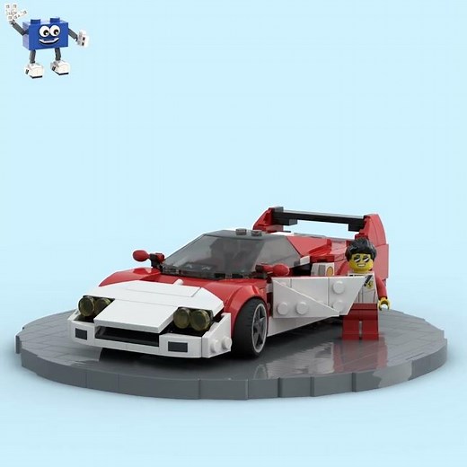Mod of LEGO® Speed Champion „Ferrari F40“ from set 76934
