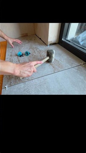 Large Format Floor Tile #diy #tiles #howto