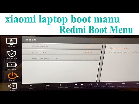 How to enter Bios Setup in Xiaomi Laptop - Redmi laptop boot menu - Redmi laptop windows setup