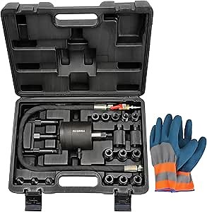 21PCS Pneumatic Injector Puller Kit for Diesel Engines, Diesel Injector Extractor Tool