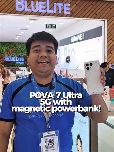 POVA 7 Ultra 5G is the first tecno phones na supported ng magnetic powerbank, kaya kung gusto mo ng 'the best gaming phone' punta lang kayo dito sa TECNO Kiosk, SM Grand central! #tecnophilippines #pova7ultra5g #gamingphone #pova7ultra