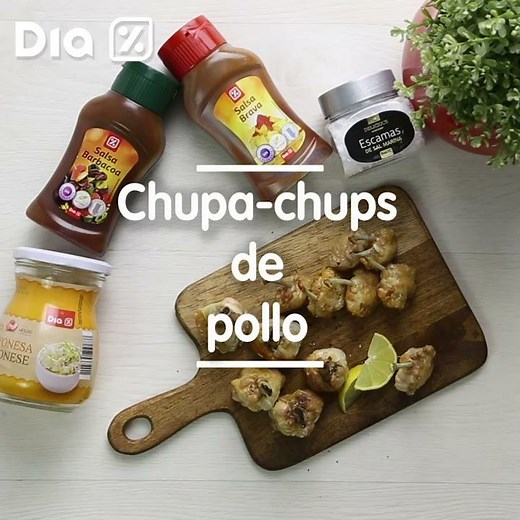 Cómo hacer chupa chups de pollo
