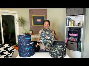 Lug Rowboat Set of 2 Round Storage Baskets on QVC