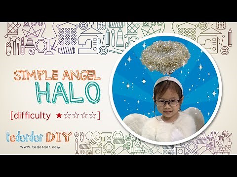 🔅[DIY] How to make an angel halo | Angel halo | Angel halo tutorial | Todordor DIY