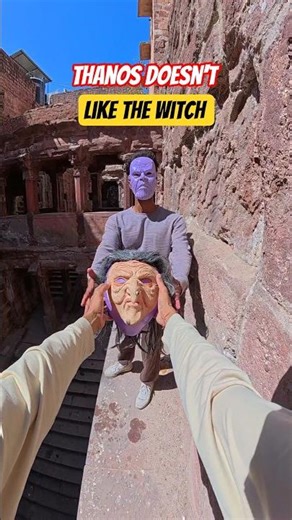 Thanos Doesn't Like Witch😱💦#parkour#spiderman#water#jump#support#viral#jodhpur#india #pov#funny