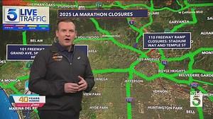 L.A. Marathon Freeway Ramp Closures
