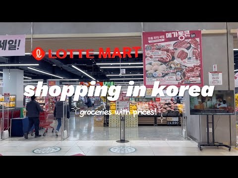shopping in korea vlog 🇰🇷 supermarket food haul with prices 🥒🍋 easy & healthy meal recipes