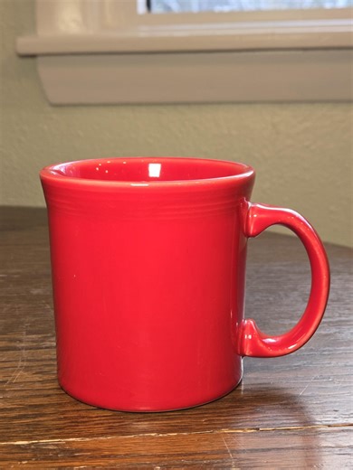 Fiesta 12-ounce Java Mug in the Color Scarlet, Manufactured by Homer Laughlin China Company - Etsy