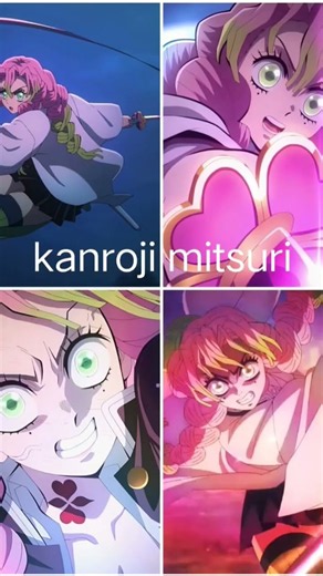mitsuri vs kanroji mitsuri #anime #demon slayer