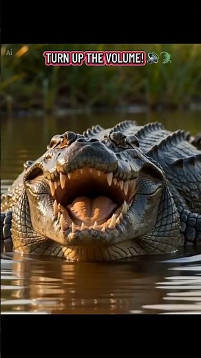 More Animal Sounds: What Does a Crocodile Sound Like? 🐊🔊 #shorts #animals