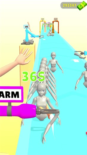 Dolly Girls Toy Factory Runner 🥰! #walkthrough#gaming#gameplay#games#shorts