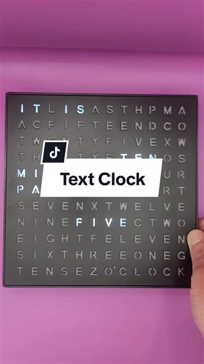 LED Word Clock: Time Telling with Style!