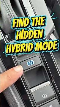 The Hidden Hybrid Mode on the new Honda Accord
