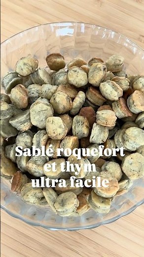 Des sablés apéro ultra faciles 🤭 - Roquefort & thym