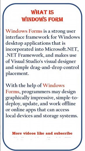 What is the Window Forms ‪@ensolutions5210‬ #coding #class #developer #forms #windows #html