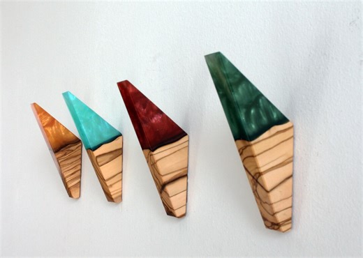 Epoxy Wooden Hook, Coat Hanger Towel Rack Wall Mounted, Towel Hooks - Etsy