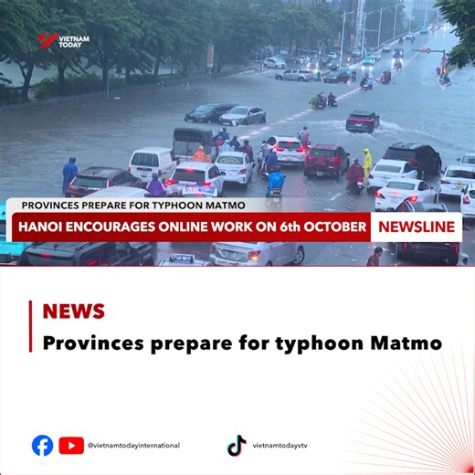 Vietnam is on high alert as Typhoon Matmo approaches. With strong winds and the risk of widespread disruption, authorities are reinforcing dykes, closing ports, drafting evacuation plans, urging remote work, and bracing for impact. #vietnamtoday #typhoon #update #matmo #weather #storm | Vietnam Today
