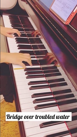 Bridge Over Troubled Water | Piano Cover #PianoCover #SimonAndGarfunkel #ClassicHits #Shorts