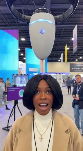 CRAZY AI Hairstyle Robot in Action 🤖 Automatic Makeover Tech From The Future!