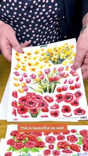 🌸 1 Decoupage, SO many blooming flowers! 🌸 #cardcreations #decoupage #craftideas #cardcraftideas