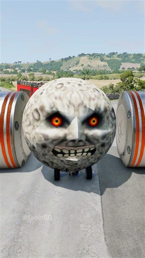 Long Colourful Capsule Buses vs Hydraulic Crush - BeamNG.Drive #beamngdrive