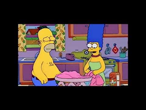 Bart puts his lucky red cap in the washing machine