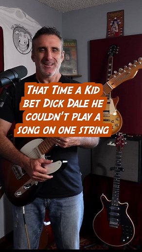 Miserlou was recorded by Dick Dale thanks to a bet he made with a kid at a concert about whether he could play a song using only one guitar string #guitarlesson #miserlou #dickdale #surfrock #guitartabs #pulpfiction | Anthony Parker and the Near Life Experience