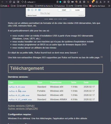 #Rufus passe en version 4.13