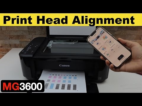 Canon Pixma MG3600 Printhead Alignment !!