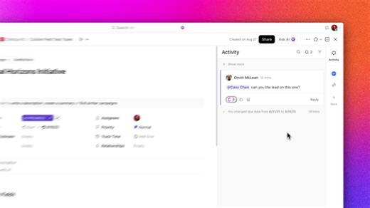 This week’s ClickUpdates brings next-level personalization, smarter search, powerful AI upgrades, and streamlined reporting. Let’s dive in! • 𝗖𝘂𝘀𝘁𝗼𝗺 𝗘𝗺𝗼𝗷𝗶𝘀 𝗳𝗼𝗿 𝗬𝗼𝘂𝗿 𝗧𝗲𝗮𝗺 Now available on web and mobile! Personalize your reactions with custom emojis, mascots, inside jokes, and branded icons to make every interaction fun, expressive, and uniquely yours. • 𝗖𝗼𝗻𝗻𝗲𝗰𝘁𝗲𝗱 𝗦𝗲𝗮𝗿𝗰𝗵 𝗳𝗼𝗿 𝗚𝗺𝗮𝗶𝗹 Search your Gmail emails directly from ClickUp without needing to switc