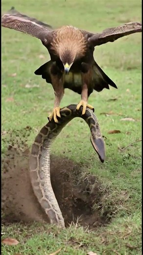 Golden Eagle vs Python Hatchling — A Split-Second Survival Battle