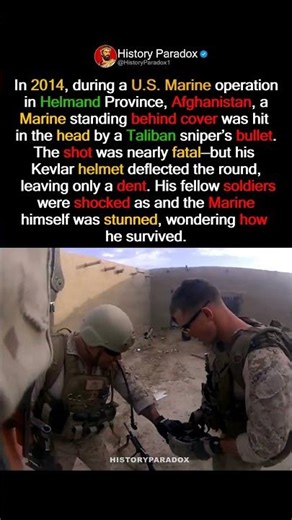 The 2-Inch Difference: The Marine Who Survived a Sniper Bullet to the Head #history #usa #war