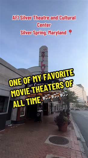 The AFI Silver Theatre is one of my favorite movie theaters. I’ve seen so many great films here and everytime you come here you feel so engulfed with cinema history and love. I definitely recommend checking out local historical or independent movie theaters in your area. AMC’s, Regals, and Cinemarks are cool but nothing compares to the love and sense of authenticity you can get while watching a movie at a place like the AFI Silver Theatre and Cultural Center in Silver Spring, MD. #movietheater #