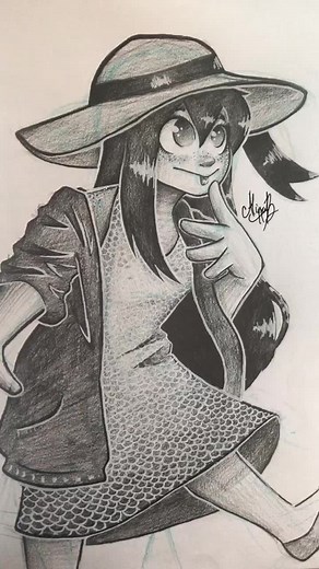 Adorable Strawberry Froggie Tsuyu Fan Art