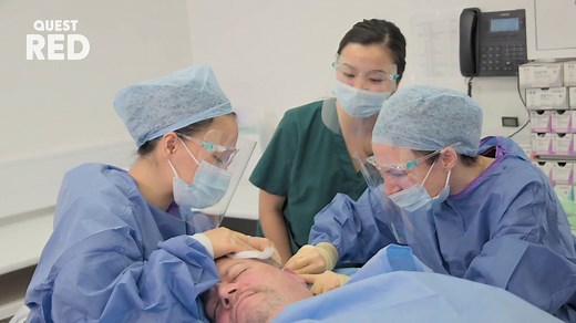 Man's 20-year-old giant cyst explodes during surgery to remove trio