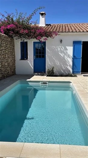 🏡 Small House, Big Dream! DIY Mini Swimming Pool Build 💦 #SmallHouse#MiniPool#DIYPool#PoolBuild#virl