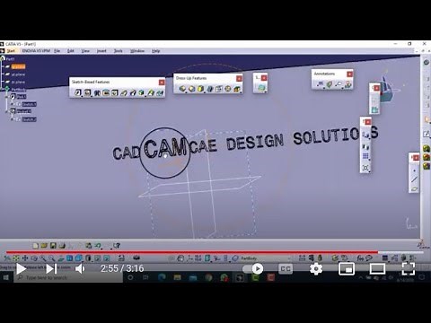 CATIA V5- HOW TO INSERT TEXT AND THEN EMBOSS OR DEBOSS | 3d TEXT IN CATIA V5|