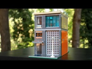Custom LEGO Modern Juice Bar and Apartment⎪A Modular MOC