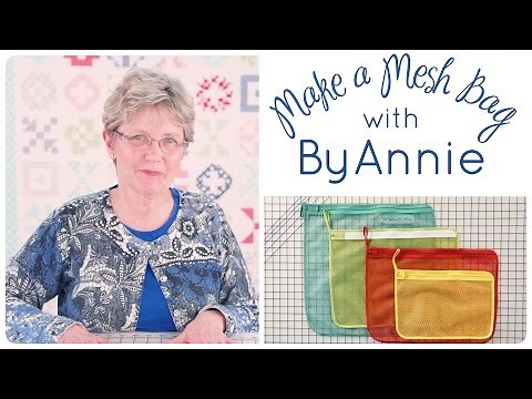 How to Make a Mesh Zipper Bag with ByAnnie and Fat Quarter Shop
