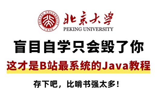 【全300集】目前B站最全最细的Java零基础全套教程，2025最新版，包含所有干货！七天就能从小白到大神！少走99%的弯路！存下吧！很难找全的！