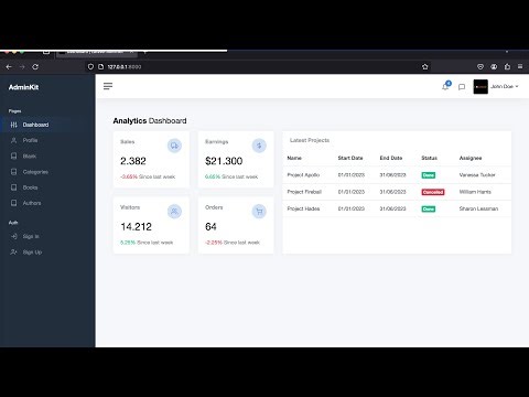 Laravel, Livewire 3, Adminkit & Bootstrap 5 Starter Kit 🚀