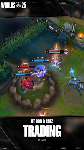 Dynamic two-on-two wrestling contest 🤠 Match: T1 vs KT #Worlds2025 Grand Final #leagueoflegends #lolesports | LOL Esports
