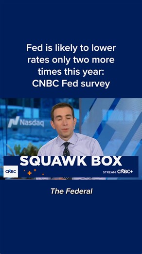 Despite the expected arrival of a new Trump-appointed Federal Reserve chair in coming months, respondents to the CNBC survey are only forecasting modest changes to the funds rate over the next two years. The results, which mirror pricing in the fed funds futures market, show that neither Wall Street nor economic forecasters believe that the next Fed chair will drive down overnight rates toward the low levels demanded by the president. Find the full report: cnb.cx/49StQ3T | CNBC