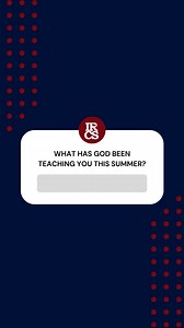 What has God been teaching you this summer?🔵🦅🔴 We’re hearing from our Eagles as they share how God has been working in their hearts during the summer break. This is just the beginning of our summer series—drop a comment and let us know what God’s been teaching you, too! | Indian Rocks Christian School