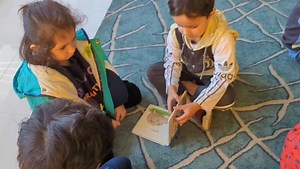 Touching, feeling, and sharing! Play Group T had a blast exploring different sensory books together during their library lesson. So much fun! 📖 | The City School Harley Campus