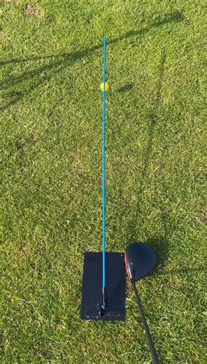THE BEST TRAINING aid to stop you from coming over the top and slicing your ball! . By placing an alignment stick over the centre of your ball it stops you from being able to swing through on a path that is inside of the ball to target line without hitting the rod . The only draw back is that you have to also take the club away on the inside quite a bit as well . I think if you’re struggling with a slice then this is definitely going to help and you can use it with driver, irons or any club you 