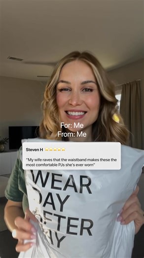 Forget flowers. You gave her the thing she didn’t know she needed: Insanely comfy, elevated pajamas she never wants to take off. Nice move. This is more than a gift—it’s proof you get her. 💡 Thoughtful gifts feel better. For both of you. | Angelina May